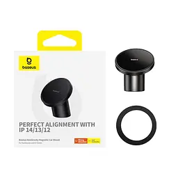 Автотримач для телефона Baseus NeoGravity Magnetic Car Mount (For Dashboards and Air Outlets) Cluster Black (C40141501113-00) - мініатюра 4