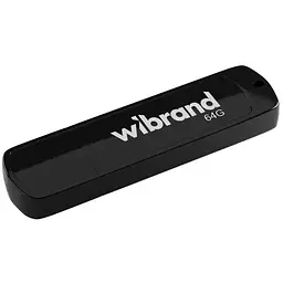 USB флеш накопичувач Wibrand 64GB Grizzly Black USB 2.0 (WI2.0/GR64P3B)