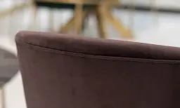 Стілець Байрон масив дерева сидіння тканина 550x450x800 бургунді - мініатюра 5