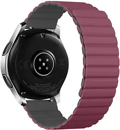 Ремінець ArmorStandart MagLink 22mm Wine Red Grey (ARM88946)