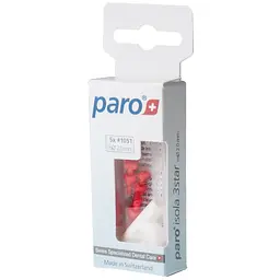 Міжзубні йоршики Paro Swiss Isola 3star xxx-тонкі трикутні 2 мм 5 шт. червоні (Esro AG) - мініатюра 6