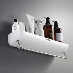 Полиця велика МВМ My Home BP-18 клейка біла з чорним (BP-18 WHITE/BLACK) - мініатюра 10