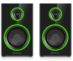 Компьютерные колонки 2.0 REAL-EL RS410 12Вт RGB Bluetooth Black - мініатюра 4
