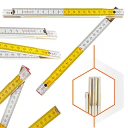 Лінійка дерев'яна складна Polax 1 м 24.5х9.2х8.2 см (38-071) - мініатюра 3