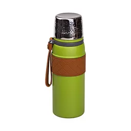 Термос 700 мл з кришкою фліп топ і ситечком, зелений Yiwu HP-14-7GR - мініатюра 6