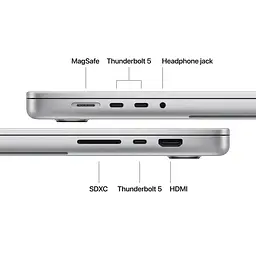 Ноутбук Apple 16.2 MacBook Pro / M5 Pro/24GB/1TB/UMA/MacOS/Silver (MGE44UA/A) - мініатюра 7