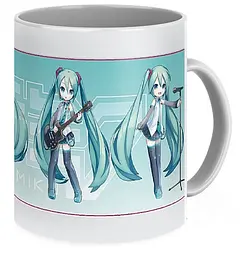 Кружка GeekLand Вокалоїди Vocaloid Хацуне Міку Hatsune Miku ЧИБІ VC 02.04 - мініатюра 3