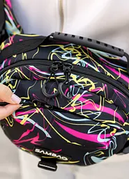 Жіноча сумка через плече бананка Sambag Flex Pro принт "ABSTRACT" 30 × 17 × 15 см (85451707) - мініатюра 3