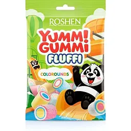 Цукерки Roshen Маршмелоу Yummi Gummi Fluffi Colorounds 65 г 