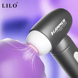 Вакуумний кліторальний вібромасажер LILO Puppy Hammer Чорний — вуманайзер 3-в-1 з ефектом лизання - мініатюра 5