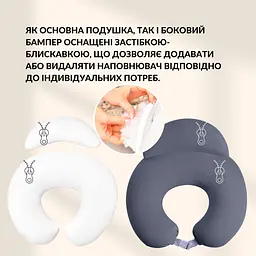 Подушка для годування Sei Design диванчик темно-сірий 60х70х16 см (8000036177_темно-сірий) - мініатюра 4