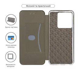 Чехол-книжка для Xiaomi Poco X6 5G, G-Case, черный, кожаный чехол-книжка из экокожи (PU) и TPU, с магнитом, с подставкой и вместительным кардхолдером, противоударный, защита всего корпуса, ArmorStandart (ARM74135) - мініатюра 3