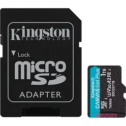 Карта пам'яті Kingston microSDXC Canvas Go! Plus 1TB Class 10 UHS-1 U3 А2 V30 + SD адаптер (SDCG3/1TB) [112838]