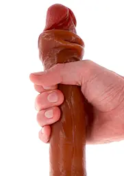 Фалоімітатор Get Real Foreskin D-Dong, 46 см (коричневий) - мініатюра 5