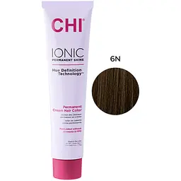 Крем-фарба для волосся CHI Ionic 6N світло-коричневий професійна безаміачна 85 г - мініатюра 2
