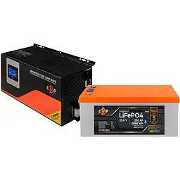 Джерело безперебійного живлення [ДБЖ] LogicPower UPS W3000 + АКБ LiFePO4 5888Wh [37464] [126894] - мініатюра 2