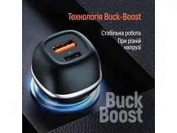 Автомобільний зарядний пристрій ColorWay 63 W Black (CW-CHA067PD-BK) - мініатюра 7