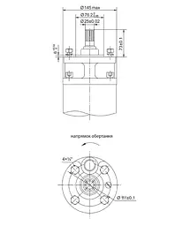Насос відцентровий свердловинний DONGYIN 6SP46-16 380В 26кВт H 214(135)м Q 1100(800)л/хв Ø145мм +пульт (з 3х частин) (7777533) - мініатюра 4