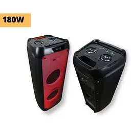 Акумуляторна акустична система XPRO RX-1001 колонка валіза 180Вт USB SD FM радіо Bluetooth 2 радіомікрофони ДУ (MER-15659) - мініатюра 2