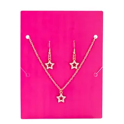 Біжутерія дитяча 2 в 1 Stars Fashion T24608 сережки + підвіска - мініатюра 3