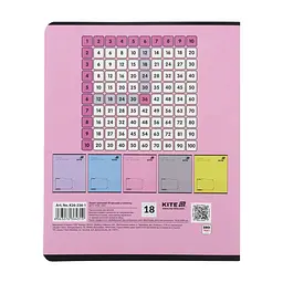 Зошит Kite One color, 18 аркушів, клітинка (K26-236-1), в асортименті - мініатюра 9