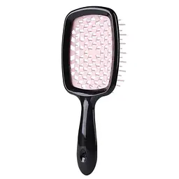 Гребінець щітка для волосся Superbrush Plus Hollow Comb Чорно-рожевий Черно-розовый 86891 - мініатюра 3