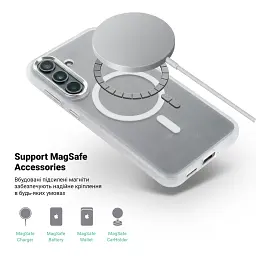 Чохол ArmorStandart Unit MagCase для Samsung S25 FE 5G Matte Clear - мініатюра 4