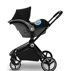 Універсальна коляска 3 в 1 Lionelo Mika Grey Graphite, темно-сіра (LO-MIKA 3IN1 GREY GRAPHITE) - мініатюра 5