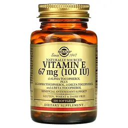 Вітамін E Природного Походження Vitamin Е (100 МО) 67 мг - 100 софтгель