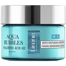 Зволожувальний гідрокрем для обличчя Lirene Aqua Bubbles Hyaluronic Acid 4D Moisturizing Hydrocream 50 мл