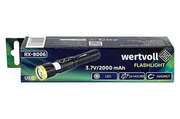 Ліхтар ручний магнітний акумуляторний Wertvoll 4LED x 5Вт Li-ion - мініатюра 6