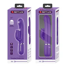 Вібратор PRETTY LOVE Gigi dark purple, 7 thumping functions 7 licking modes PRETTY LOVE BW-500035-2 100626 - мініатюра 11