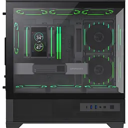 Корпус GameMax Vista 2 M Tempered Glass без БЖ Black (VISTA 2 MB) Без БП - мініатюра 3