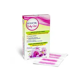 Воскові смужки VELVETIC Silky Skin для депіляції обличчя Троянда