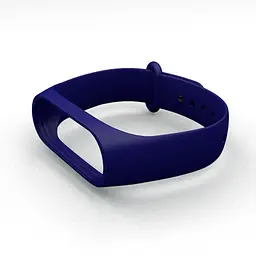 Силіконовий ремінець для фітнес браслета XiaomiXiaomi Smart Band 5 6 7 Blue Синій