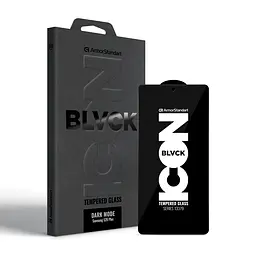 Захисне скло антишпигун для Samsung Galaxy S26 Plus 5G, Dark Mode BI, приватне затемнене скло, 2.5D, з фільтром конфіденційності, протиударне 9H, з рамкою, з олеофобним і жировідштовхуючим покриттям, ArmorStandart (ARM90276)