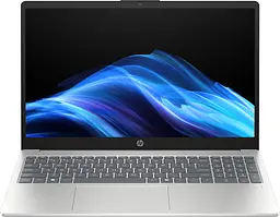 HP Ноутбук HP 15-fd0188ua 15.6" FHD IPS AG, Intel 5-120U, 24GB, F512GB, UMA, DOS, сріблястий