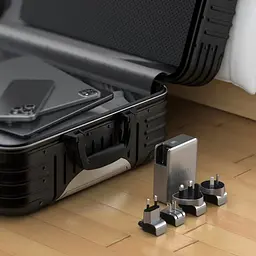 Мережевий зарядний пристрій Satechi 145 Вт USB-C 4-Port PD GaN Travel Space Gray з комплектом адаптерів для подорожей (ST-W145GTM) - мініатюра 4