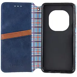 Шкіряний чохол-книжка GETMAN Cubic (PU) для Xiaomi Redmi Note 15 Pro+ 5G Синій - мініатюра 3