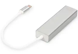 USB-Хаб Digitus USB-C - USB 3.0 3 Port Hub + Gigabit Ethernet (DA-70255) - мініатюра 2