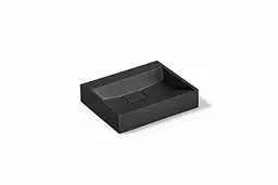 Умивальник VBI Este підвісний без отвору під змішувач 60x38 см black VBI-019908 - мініатюра 4