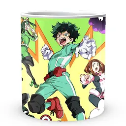 Кухоль GeekLand Моя геройська академія My Hero Academia Персонажі на тлі вибуху MHA 02.521 330 мл білий - мініатюра 2