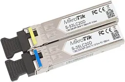 Модуль SFP MikroTik S-3553LC20D пара (1.25G Single Mode, LC, до 20км, підтримує DDM) - мініатюра 2