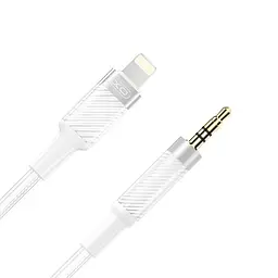 Адаптер XO NB-R279A IP to 3.5 Brushed Clear Audio Cable Білий - мініатюра 5