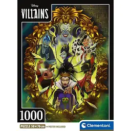 Пазл Лиходії Діснея - Disney Villains - 1000 шт Clementoni 39812 - мініатюра 2