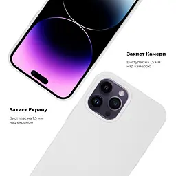 Силиконовый противоударный чехол-накладка для Apple iPhone 13 Pro Max, панель с защитой всего корпуса, софт-тач, lilac, ArmorStandart (ARM67951) - мініатюра 3