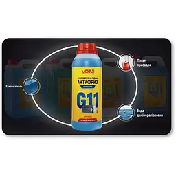 Антифриз Voin G11 концентрат Blue 1 л (VAK-1111) - мініатюра 3
