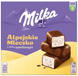 Цукерки пташине молоко Milka Alpine Vanilla Milk 330г