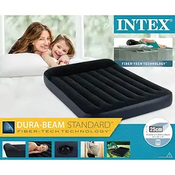 Матрац Intex 64142 Велюр з підголівником, розмір 191х137х25см - мініатюра 4