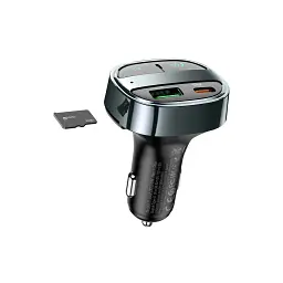 FM модулятор HOCO (E70, Black, Box) - мініатюра 2